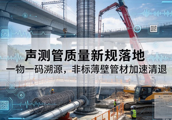 湖滨声测管质量新规落地，一物一码溯源，非标薄壁管材加速清退