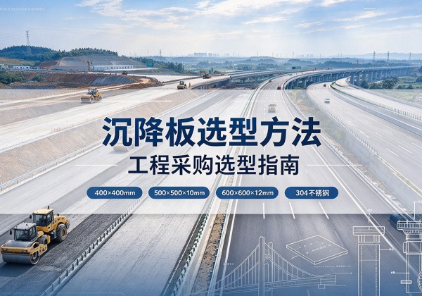 湖滨沉降板选择方法
